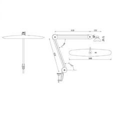 Shadowless lamp for craftsmen, 24w Shadowless Lamp 9501 White