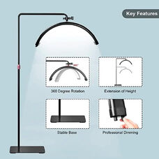 LED video light lamp HD-M8X 50W Black