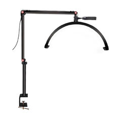 Shadowless Crescent Table Lamp (40 cm) for 20 W Black Lighting