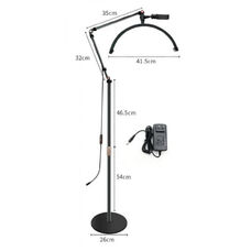 Shadowless floor lamp Moon HD-M2X Black