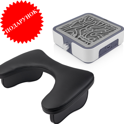 Витяжка MUSSON X2 GRAPHITE 72 Вт + ПІДЛОКІТНИК чорний
