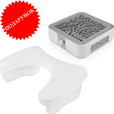 Витяжка MUSSON X2 SILVER 72 Вт + ПІДЛОКІТНИК білий