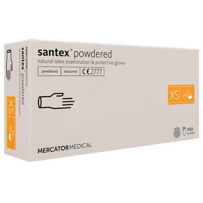 Disposable latex gloves