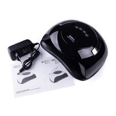 Лампа для манікюру LED+UV SUN BQ-5T BLACK 120W з ручкою
