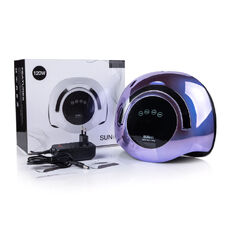 Лампа для манікюру LED+UV SUN BQ-5T MIRROR VIOLET 120W з ручкою