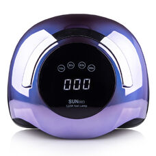 Лампа для манікюру LED+UV SUN BQ-5T MIRROR VIOLET 120W з ручкою