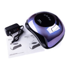 Лампа для манікюру LED+UV SUN BQ-5T MIRROR VIOLET 120W з ручкою