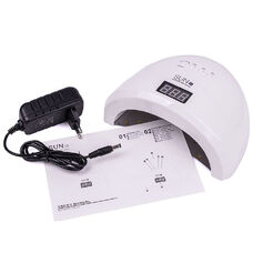 Лампа для манікюру LED+UV SUN 1S WHITE 48W