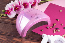 Лампа для манікюру LED+UV SUN One MIRROR PINK 48W