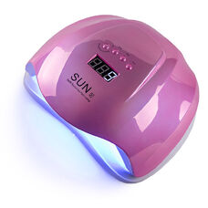 Лампа для манікюру LED+UV SUN X MIRROR PINK 54W