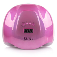 Лампа для манікюру LED+UV SUN X MIRROR PINK 54W